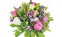 Zoom image de Monaco, bouquet de pivoines roses - Entrefleuristes